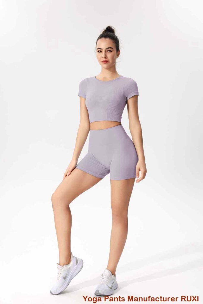 Comfort Fit Wide Leg Yoga Capris RUXI sj407