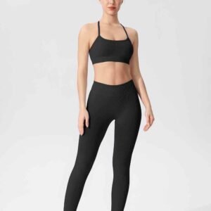 Black Workout Leggings with Pockets RUXI sj464