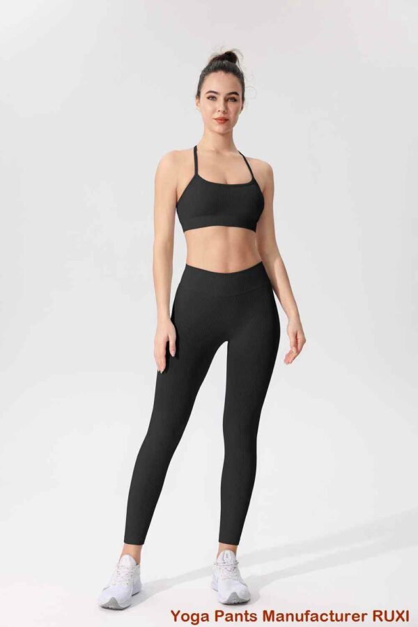 Black Workout Leggings with Pockets RUXI sj464
