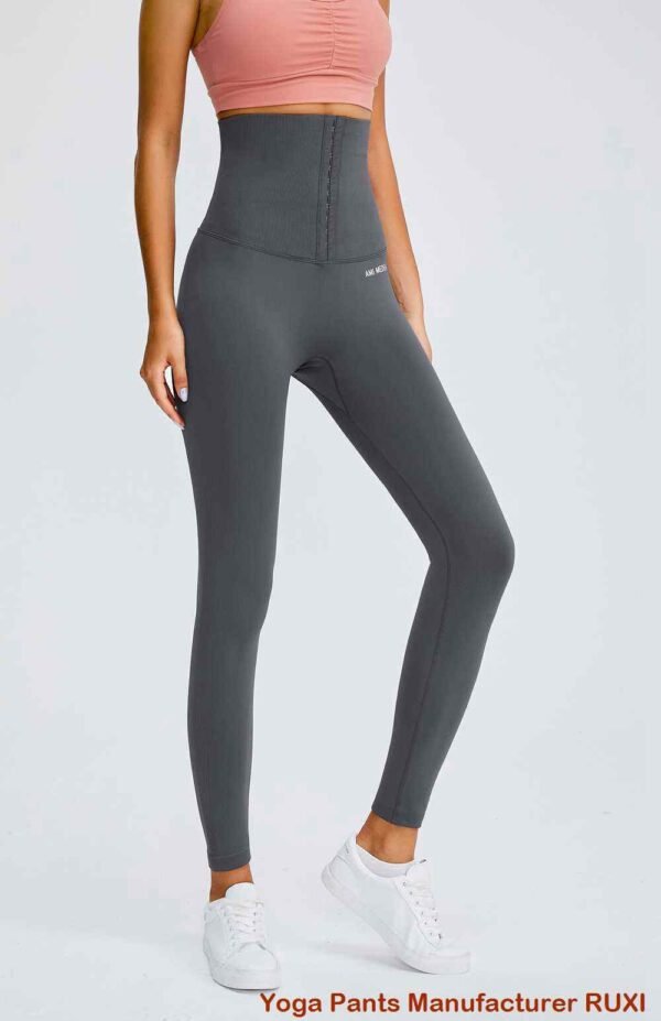 Pink Fold Over High Waist Leggings RUXI sj1174