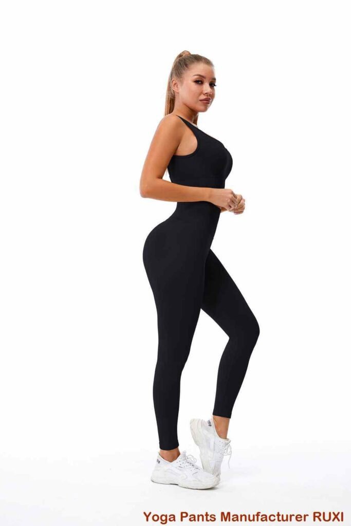 Cuffed Yoga Pants for Women Comfortable Fit RUXI sj692