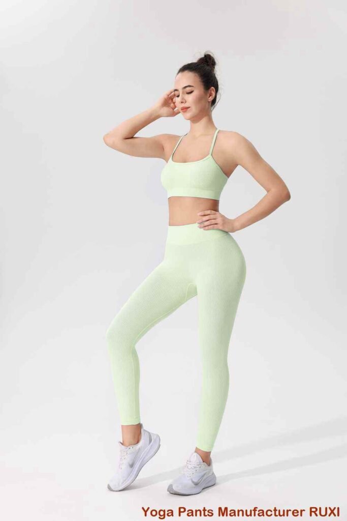 Light Yellow Comfortable Sports Bra for Women RUXI sj1758