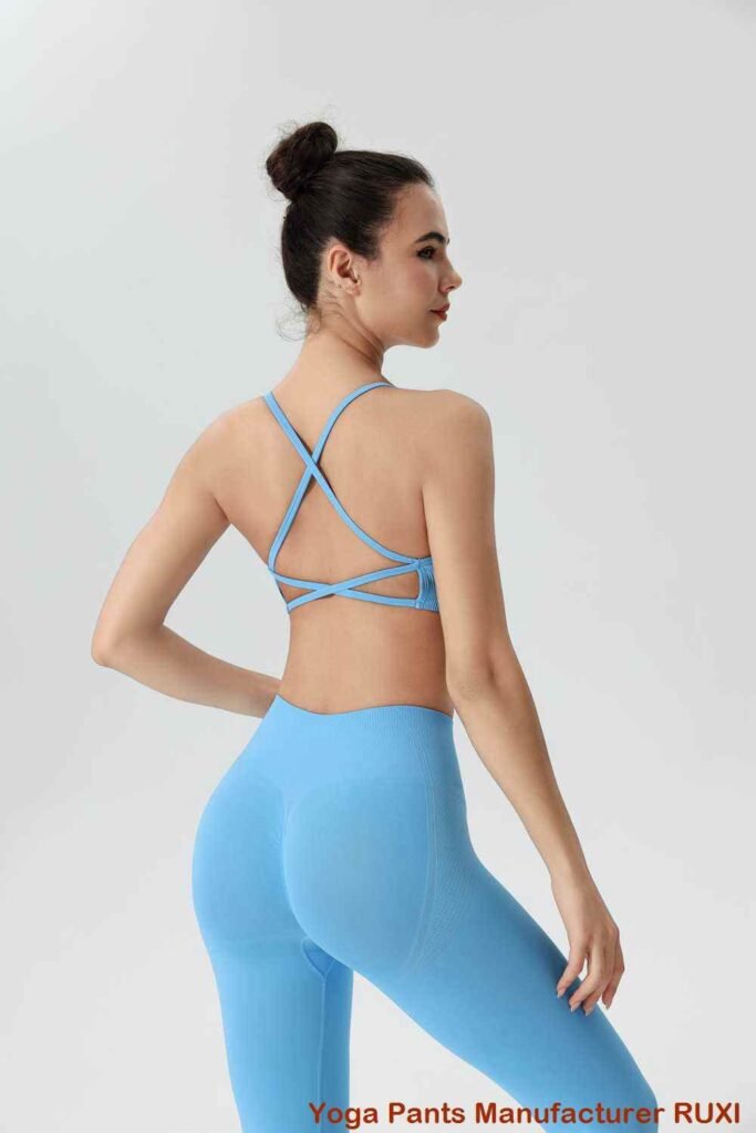 Khaki Seamless Sports Bra for Women RUXI sj1568
