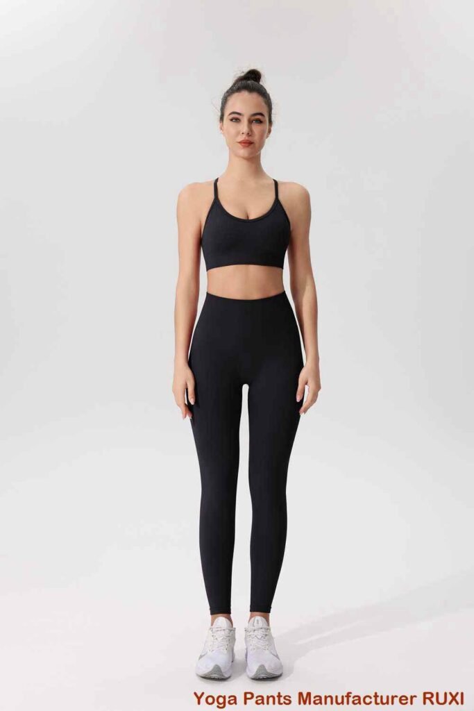 Seamless Cross Yoga Pants for Ultimate Comfort RUXI sj795