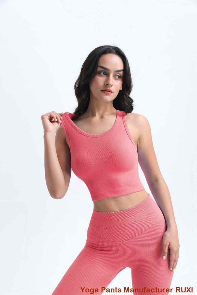 Comfort Yoga Pants with Fold Over Waist RUXI sj1237