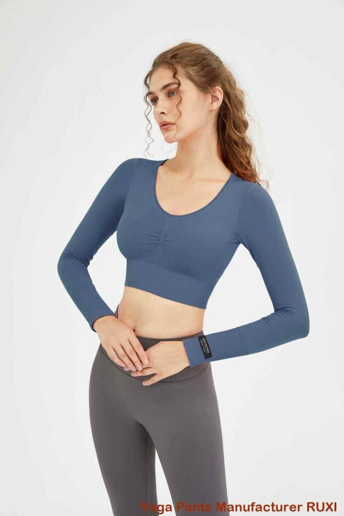 Cotton Spandex Yoga Pants for Comfort and Flexibility sj269