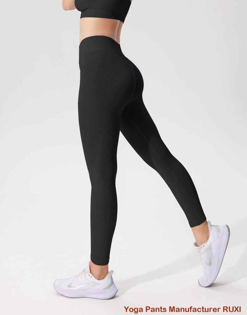 Womens Grey Yoga Pants Stretch High Waist RUXI sj946