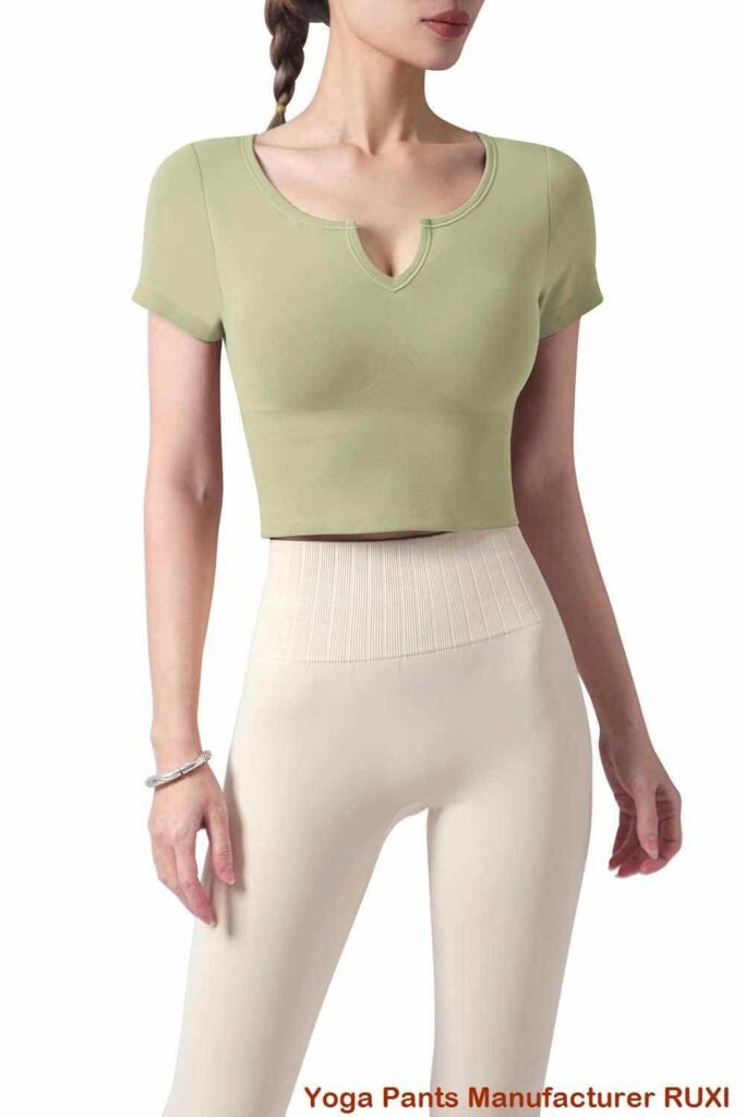 Light Blue High Waist Yoga Pants RUXI sj243