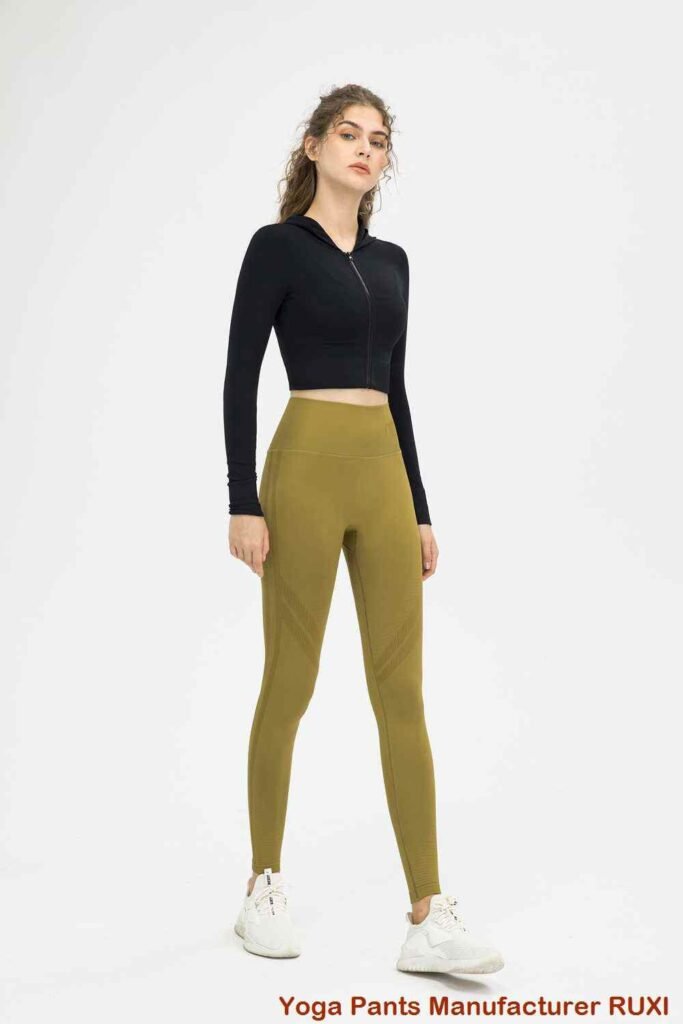 Comfortable Khaki Yoga Pants for Everyday Wear RUXI sj229