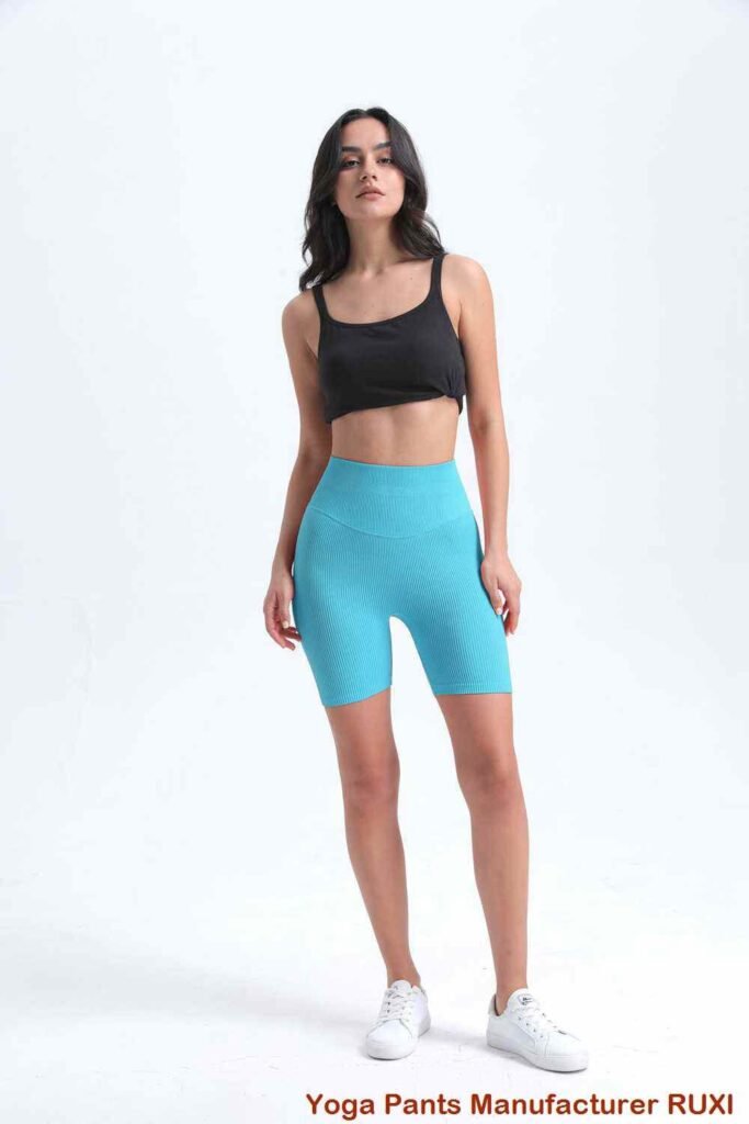 Womens Black Yoga Shorts Comfort Fit RUXI sj3754