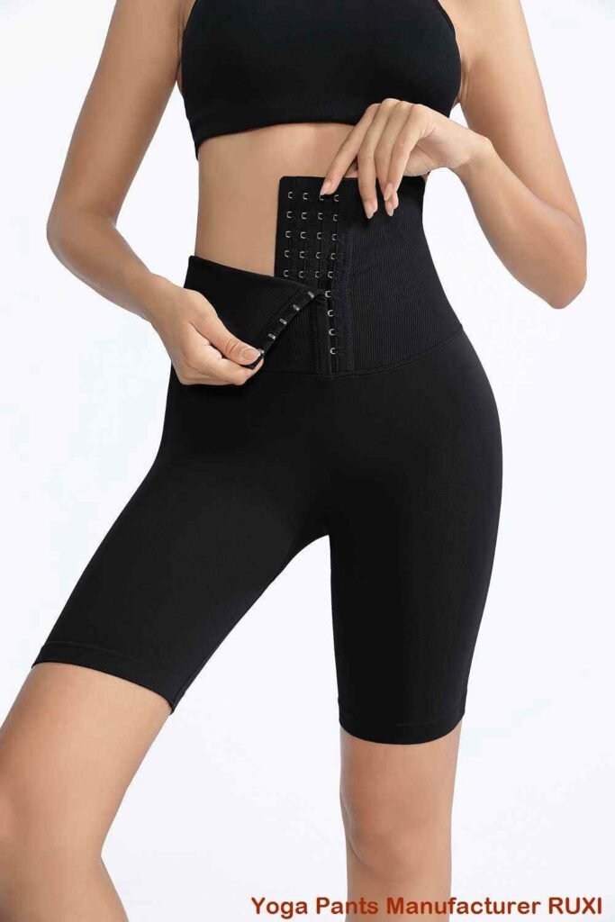High Waist Ruched Bottom Yoga Leggings RUXI sj694