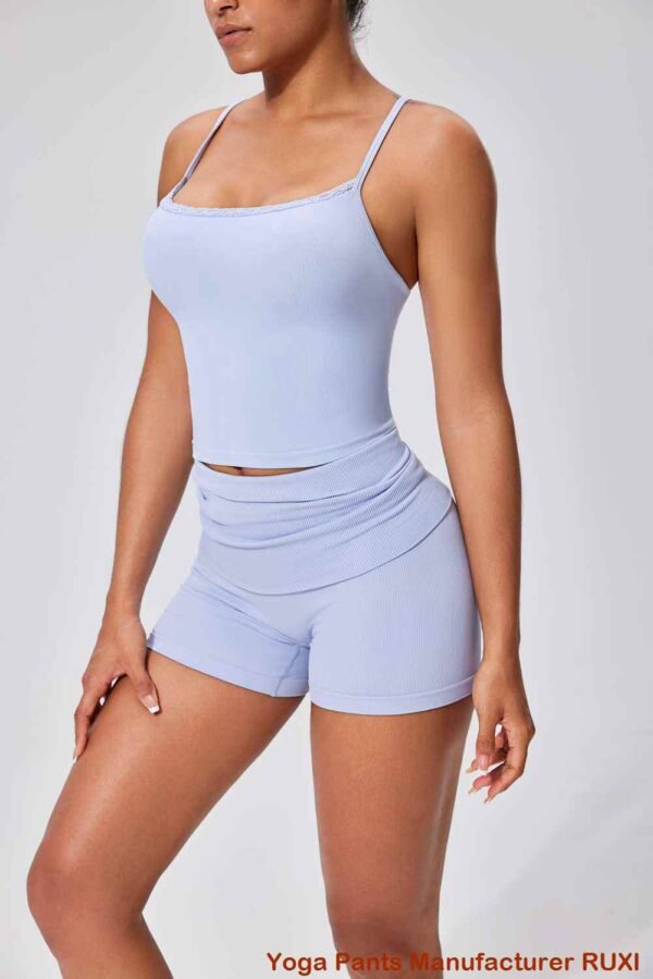 Ultra Comfortable Seamless Black Cycling Shorts RUXI sj3394