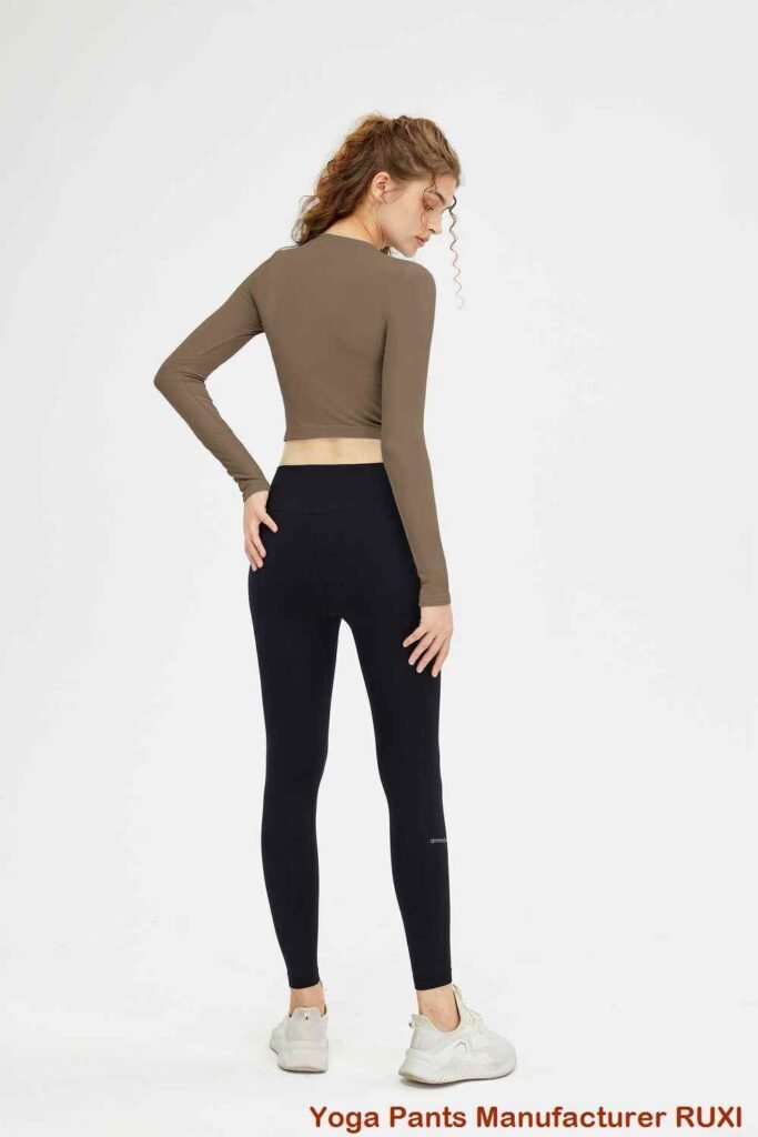 High Waist Ruched Back Seamless Leggings RUXI sj578