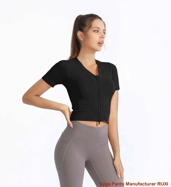 Black Yoga Pants Comfortable Workout Outfit RUXI sj1044