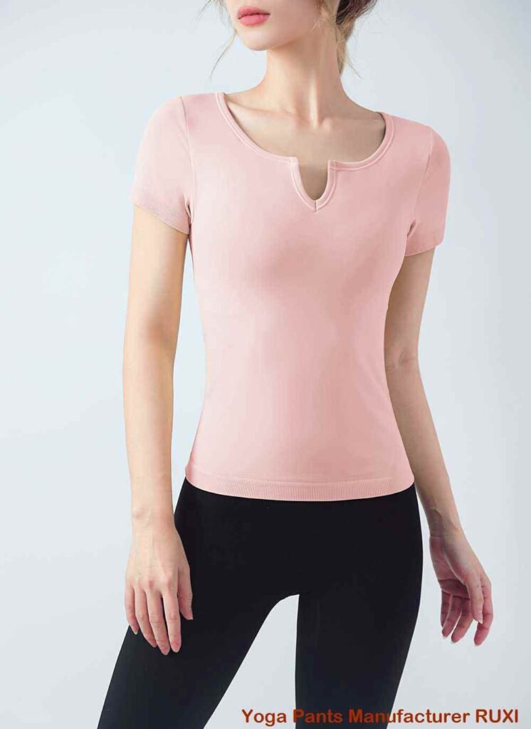 Yoga Shorts with Fold Over Waistband RUXI sj3955