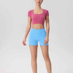 Navy Blue Womens Gym Shorts RUXI sj3305
