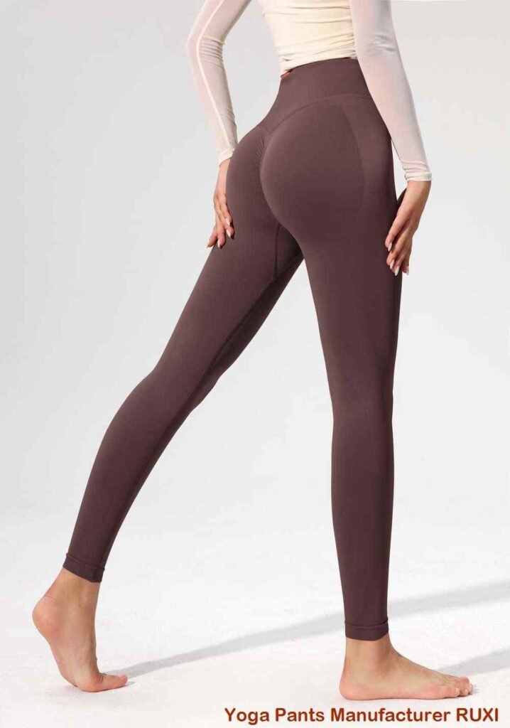 Comfort Fit Flare Yoga Pants with Side Slits RUXI sj350