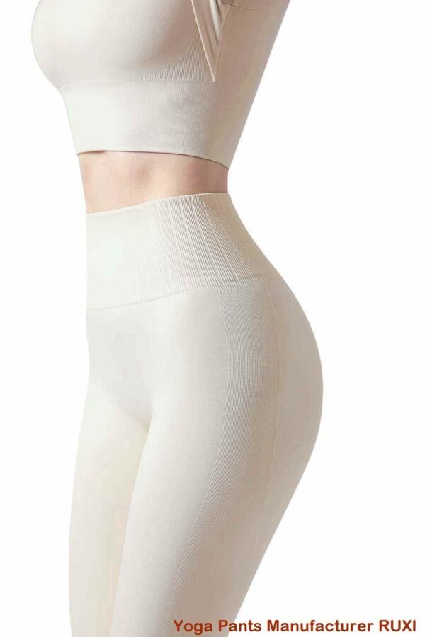 Belted Yoga Pants with Loops for Active Comfort RUXI sj711